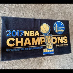 2017 NBA world champions two sided towel